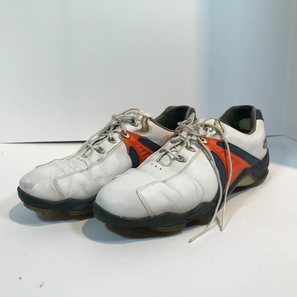 FootJoy MyJoys‎ NFL Denver Broncos Logo Golf Shoes Cleats 10.5M 53461